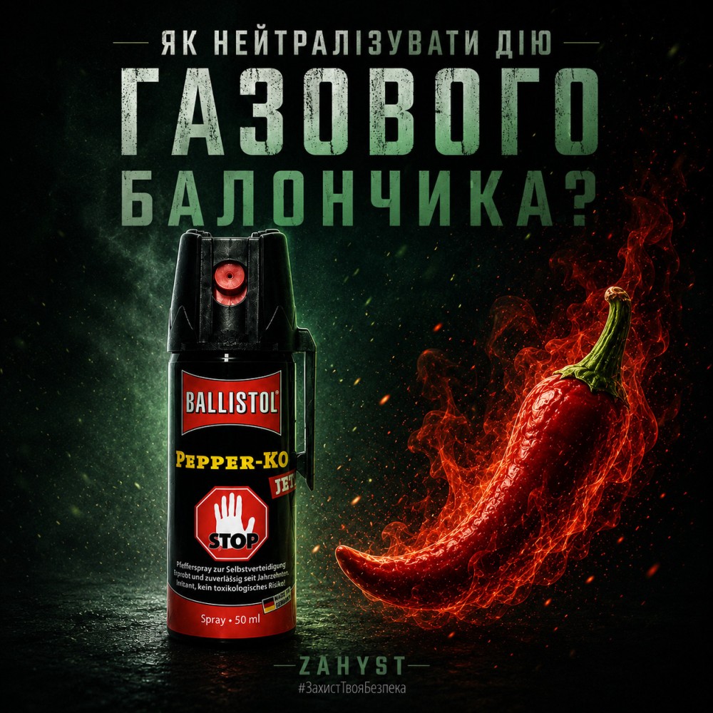Як нейтралізувати дію газового балончика?