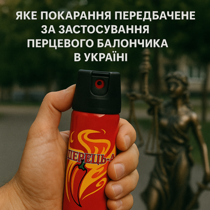 Покарання за застосування перцевого балончика в Україні: що дозволяє закон