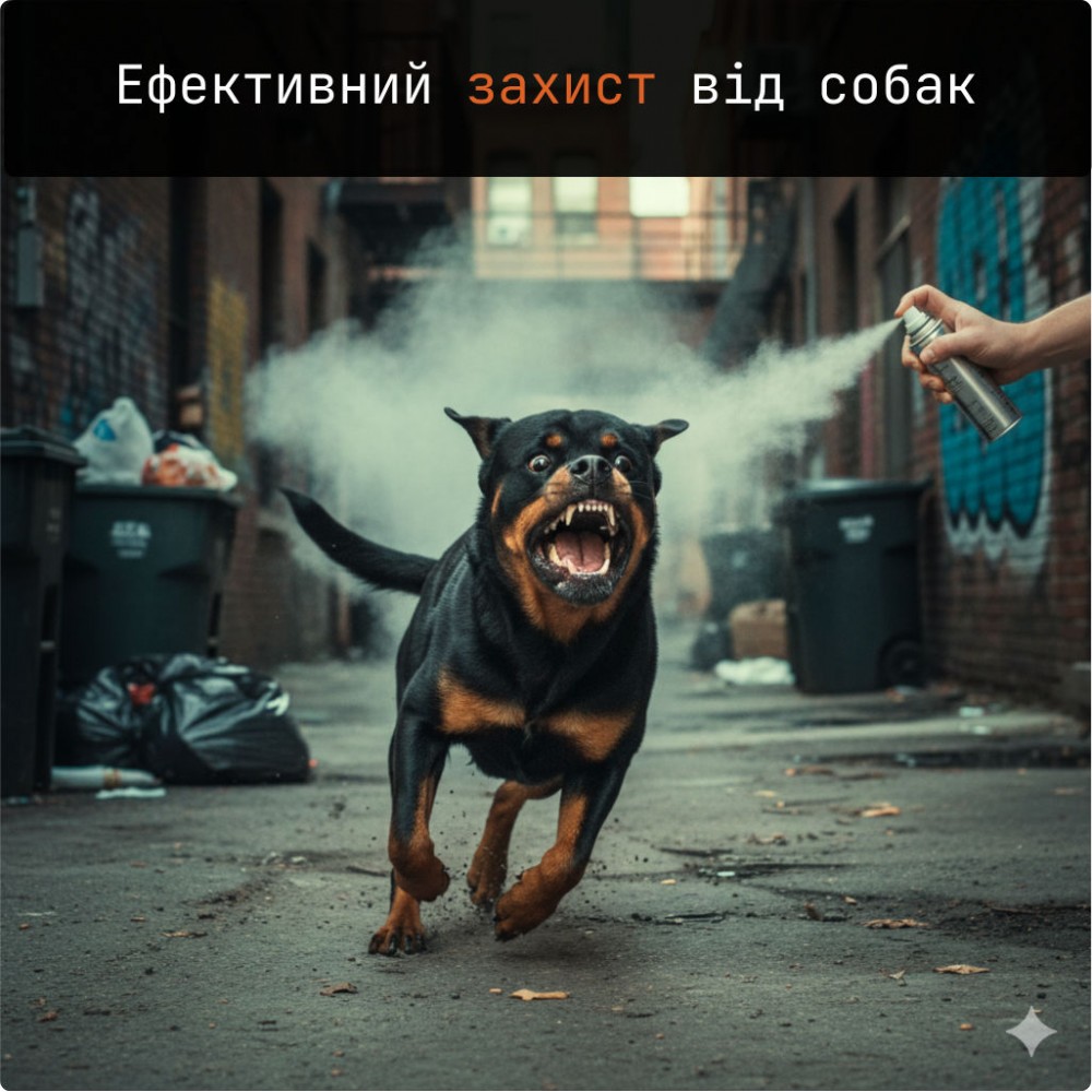 Які газові балончики діють проти тварин - ефективний захист від собак