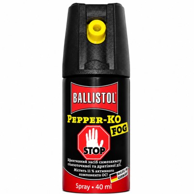 Баллончик газовый Ballistol Klever Pepper KO Fog (40мл)