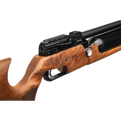 Пневматична PCP гвинтiвка Aselkon MX6 Matte Black кал. 4.5 дерево