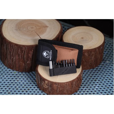 Мини мультитул Roxon M2 с сменными битами, серый