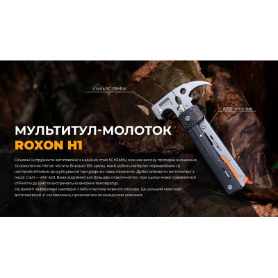 Мультитул-молоток Roxon H1, черный