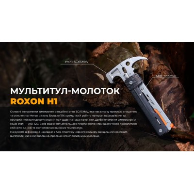 Мультитул-молоток Roxon H1, черный
