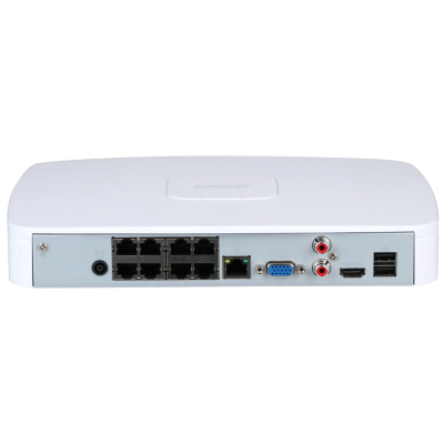 Видеорегистратор 8-канальный Smart 1U 8PoE 1HDD WizSense DHI-NVR2108-8P-I2
